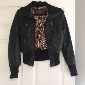 Black Faux Leather Jacket